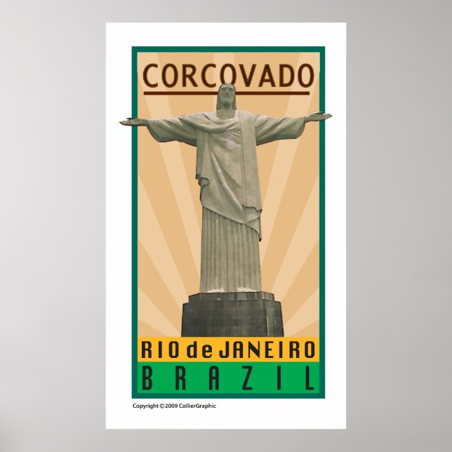 REISE-Brasilien-Corcovado Poster (Vorne)