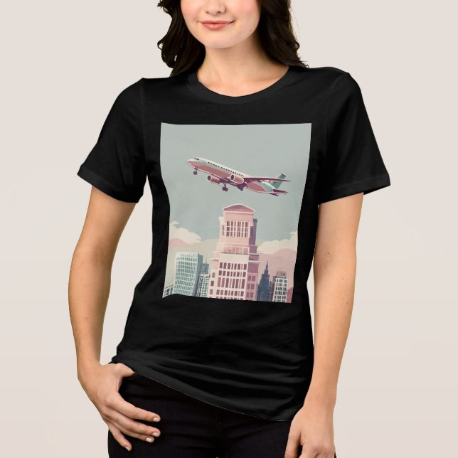Reise & Business Harmony - Hoch entwickeltes Logo  Tri-Blend Shirt (Vorderseite)