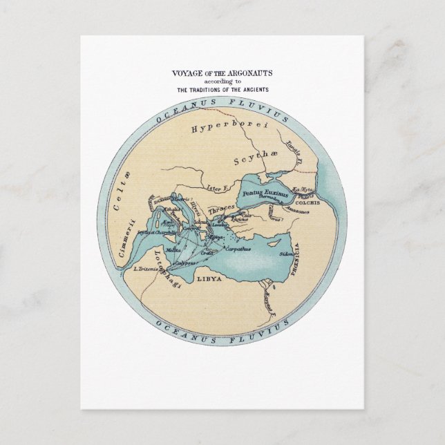 REISE DER ARGONAUTEN POSTKARTE (Vorderseite)