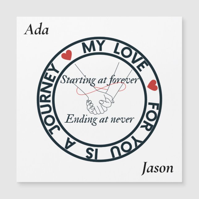 Reise der endlosen Liebe Magnetkarte (Vorderseite)