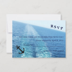 Reise der Liebe Kreuzfahrt Schiff/Zielort UAWG RSVP Karte