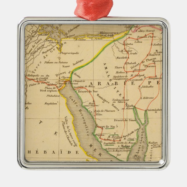 Reise-DES-Israelite depuis leur Ausfall d'Egypte Ornament Aus Metall (Vorne)