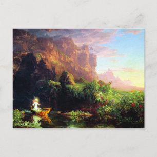 Reise des Lebens Kindheit Postkarte