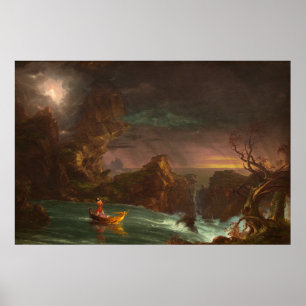 Reise des Lebens: Manhood (1842) — Thomas Cole Poster