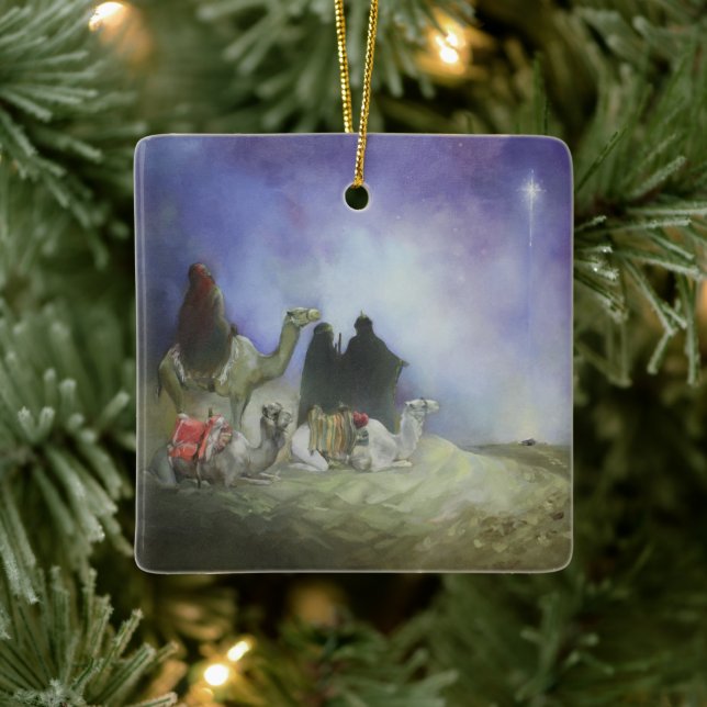 Reise des Magi-Ornaments Keramikornament (Baum)