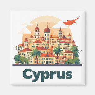 Reise Design für Zypern 🗺️ Magnet