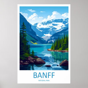 Reise-Druck Wandbild Banff Nationalpark Banff Poster