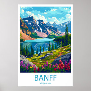 Reise-Druck Wandkunst Banff Nationalpark Banff Poster