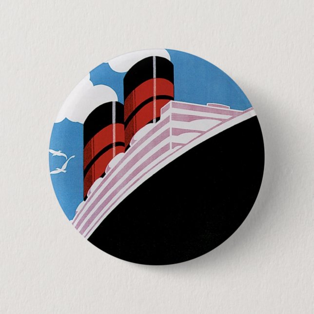 Reise durch CA und Gewerkschafts-Linien Button (Vorderseite)