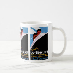 Reise durch CA und Gewerkschafts-Linien Kaffeetasse