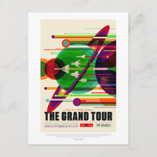Reise durch das Sonnensystem - Grand Tour Vintage Postkarte