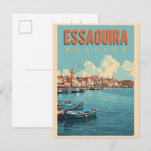 Reise durch die Altstadt von ESSAOUIRA, Marokko Postkarte
