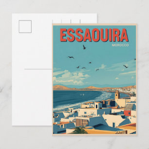 Reise durch die Altstadt von ESSAOUIRA, Marokko Postkarte