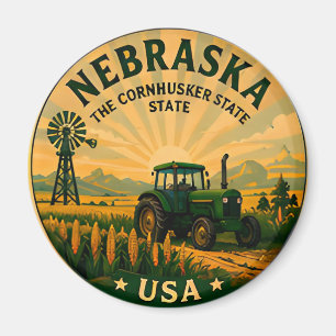Reise durch die Great Plains Heartland Nebraska Magnet