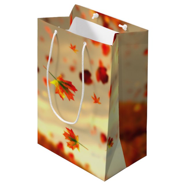 Reise durch die Oktober-Breeze-Geschenktasche Mittlere Geschenktüte (Vorderseite Schrägansicht)