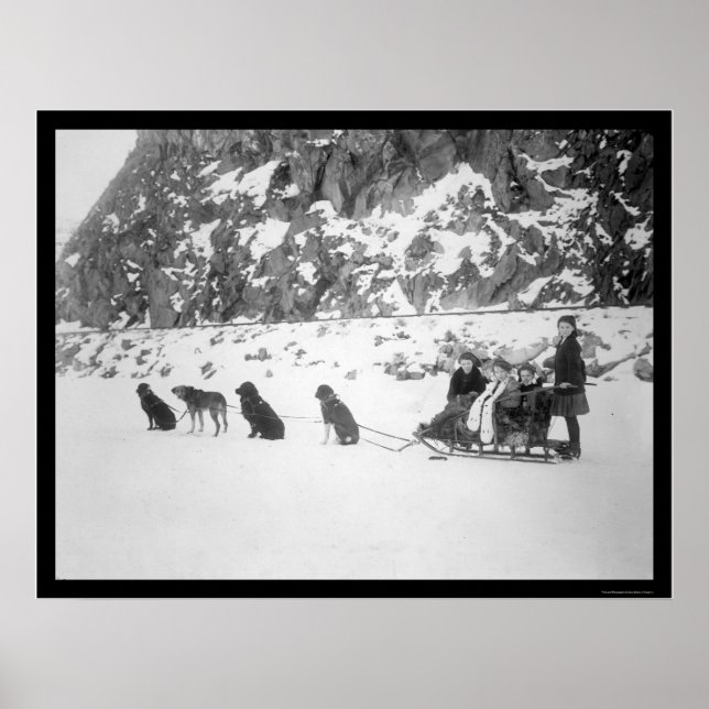 Reise durch Dog Sled Canada 1912 Poster (Vorne)