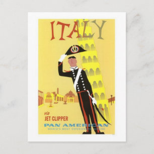 Reise durch Italien im Stil vergangener Zeiten - Postkarte