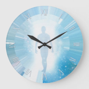 Reise durch Raum und Zeit Große Wanduhr