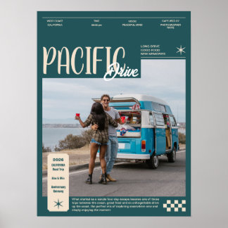 Reise-Erinnerungsbrett für Paare Poster