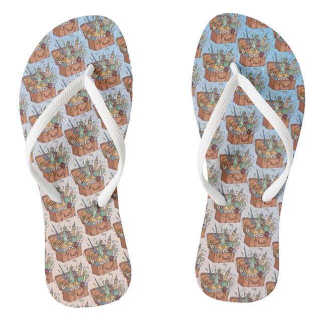 Reise Flip Flops (Fußbett)