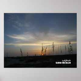 Reise-  | Florida - Lido Beach Sunset Poster