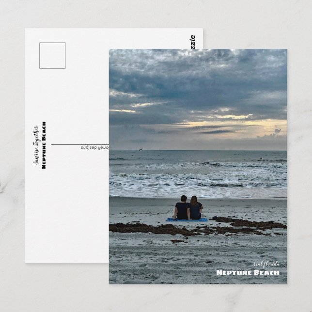 Reise-  | Florida - Sonnenaufgang am Neptun Postkarte (Vorne/Hinten)