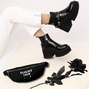 Reise Flugpersonal Flugzeug Fliegen Urlaub Schwarz Bauchtasche