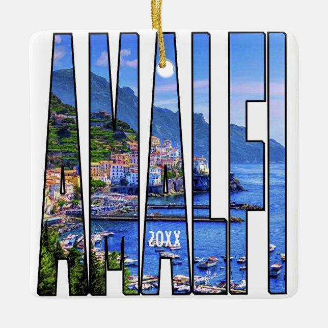 Reise Foto-Amalfi-Küsten-Italiens besitzen Europa Keramikornament (Vorderseite)
