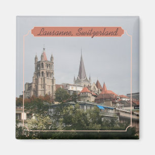 Reise-Foto-Andenken-Magnet Lausannes die Schweiz Magnet