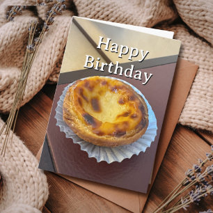 Reise Geburtstag Pastel de Nata Portugal Foto Karte