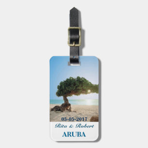 Reise-Gepäckanhänger-Sammlung/Divi Baum Aruba Gepäckanhänger
