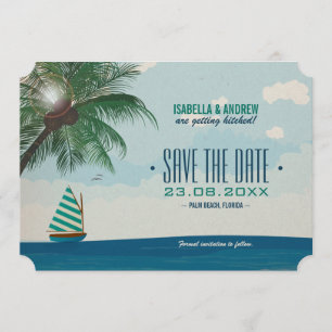 Reise-Hochzeit Save the Date Einladung