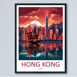 Reise Hongkong Druck Wandkunst Hongkong Wand Han Poster