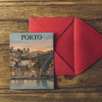 Reise-Illustration der Stadt Porto Portugal im Vin