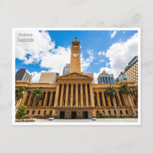 Reise im Retro-Stil Brisbane Australien australie Postkarte