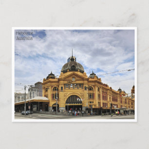 Reise im Retro-Stil Melbourne Australien australie Postkarte