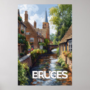 Reise im Stil der alten Zeit Brügge Poster