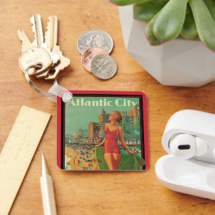 Reise im Stil der Vergangenheit, Atlantic City Res Schlüsselanhänger