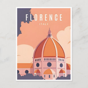 Reise im Stil der Vergangenheit Florenz Firenze It Postkarte