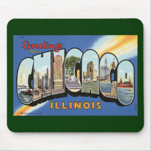 Reise im Stil der Vergangenheit, Grüße aus Chicago Mousepad