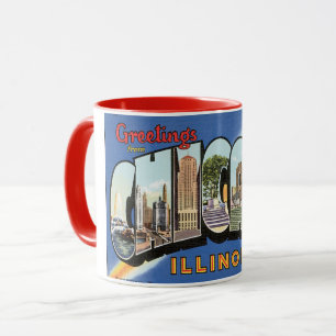 Reise im Stil der Vergangenheit, Grüße aus Chicago Tasse