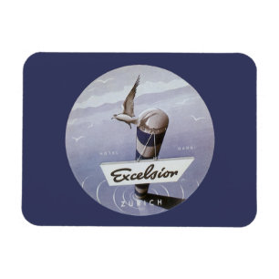 Reise im Stil der Vergangenheit Hotel Excelsior Zü Magnet