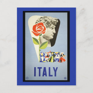 Reise im Stil der Vergangenheit - ITALIEN Postkarte