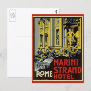 Reise im Stil der Vergangenheit, Marini Strand Hot Postkarte
