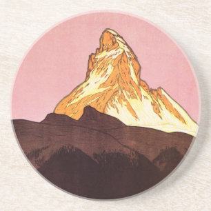Reise im Stil der Vergangenheit, Matterhorn, Schwe Getränkeuntersetzer