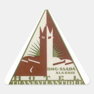 Reise im Stil der Vergangenheit, Trans Atlantique  Dreieckiger Aufkleber
