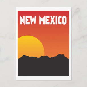 Reise im Stil des alten New Mexico Postkarte