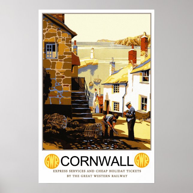 Reise im Stil vergangener Zeiten, Cornwall Poster (Vorne)