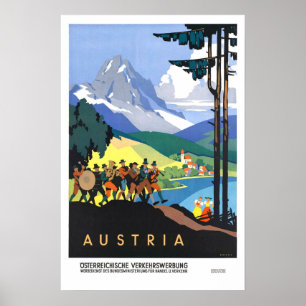 Reise im Stil vergangener Zeiten,Österreich Poster