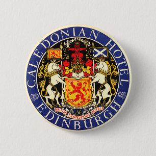 Reise im Vintage-Stil Caledonian Hotel Edinburgh S Button
